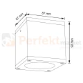 Oprawa natynkowa tuba IP54 MORRIS 1xGU10 czarna wymiar perfektmarket.webp