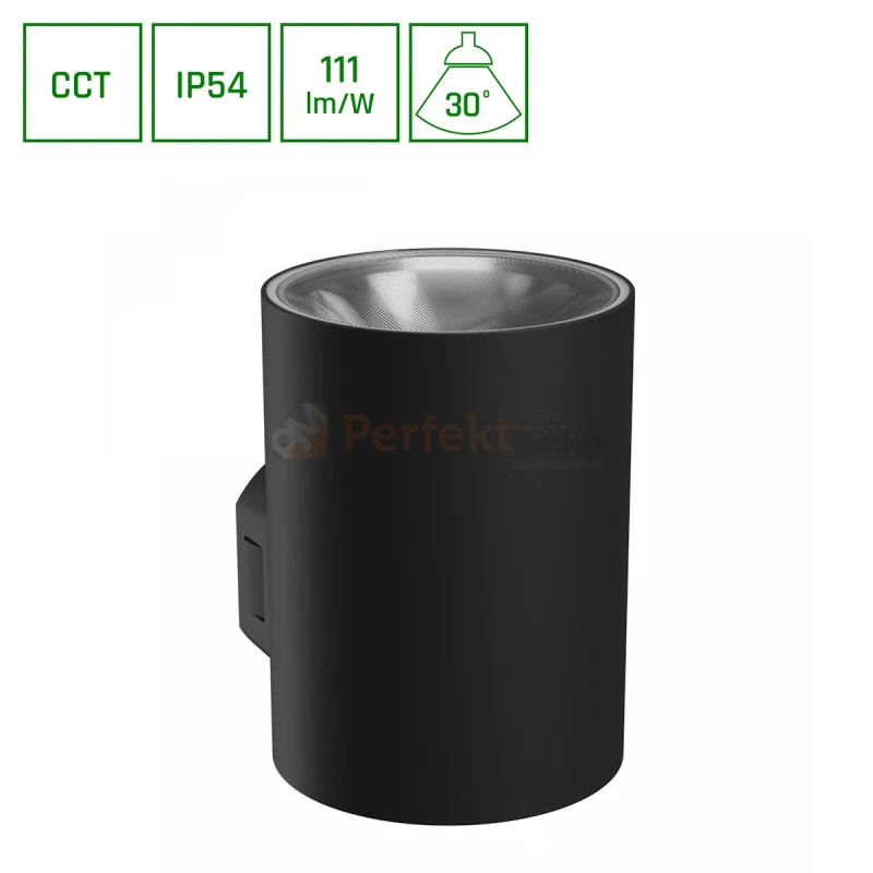 Kinkiet ścienny zewnętrzny elewacyjny TORRE CCT okrągły 9W IP54 perfektmarket MONTAŻ.webp