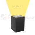 Kinkiet ścienny zewnętrzny elewacyjny TORRE CCT kwadratowy 9W IP54 kierunek świecenia perfektmarket.webp