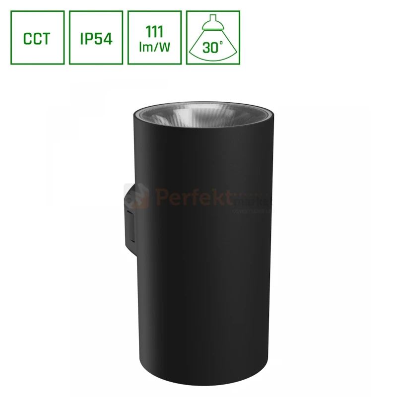 Kinkiet ścienny zewnętrzny elewacyjny TORRE CCT okrągły 9W IP54 perfektmarket MONTAŻ.webp