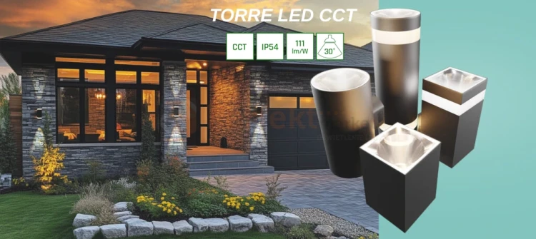 Seria opraw elewacyjnych kinkietów TORRE spectrumLED perfektmarket.webp