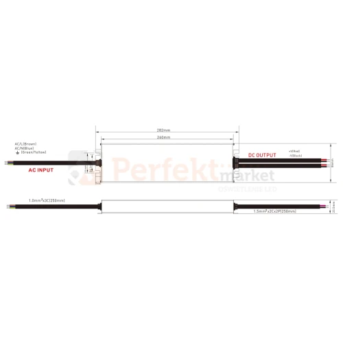 Zasilacz wodoodporny 24V 350W 14.5A IP67 hermetyczny SUPER SLIM size perfektmarket.webp