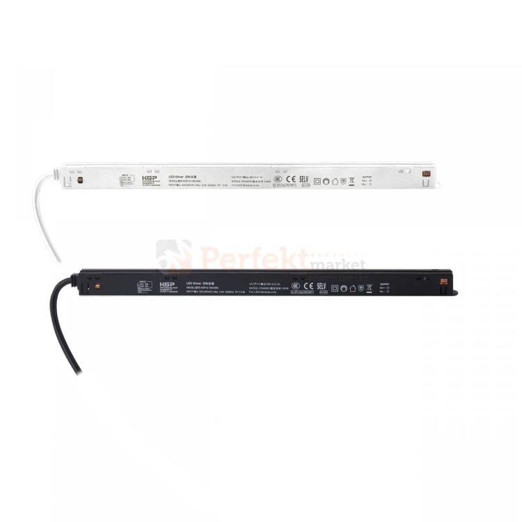 zasilacz do szyny magnetycznej 48V SLIM spectrumLED 100W biały czarny perfektmarket.webp