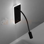 kinkiet ścienny regulowany z wyłącznikiem BASE z ładowarką USB ML63500 _1.webp