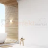 Lampka nocna regulowana z wyłącznikiem BASE 8W+2W biała ML6349 aranż perfektmarket.webp