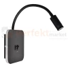 Lampka nocna regulowana z wyłącznikiem BASE 8W+2W czarna ML6352 perfektmarket.webp
