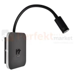 Lampka nocna regulowana z wyłącznikiem BASE 8W+2W czarna ML6352 perfektmarket.webp