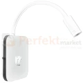 Lampka nocna regulowana z wyłącznikiem BASE 8W+2W biała ML6351 perfektmarket 1.webp