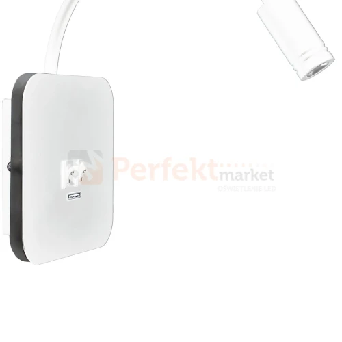 Lampka nocna regulowana z wyłącznikiem BASE 8W+2W biała ML6351 perfektmarket 2.webp