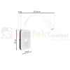 Lampka nocna regulowana z wyłącznikiem BASE 8W+2W biała ML6351 perfektmarket 4.webp