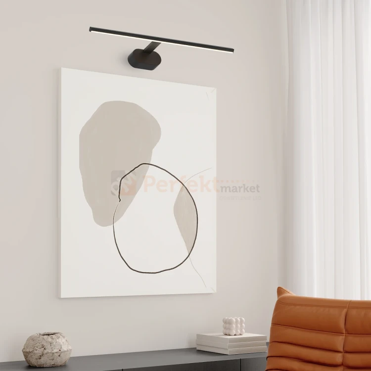 Kinkiet LED czarny PRADO ML1002 11W 60cm 3000K aranżacja 1 perfektmarket.webp