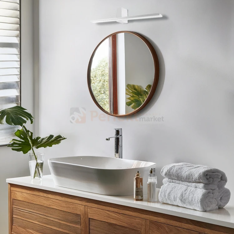 Kinkiet LED chromowany IP44 ARTEMIS ML1021 13.8W  60cm 4000K aranż1 perfektmarket.webp