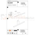 Kinkiet LED biały IP44 ARTEMIS ML1020 13.8W  60cm 4000K montaż perfektmarket.webp