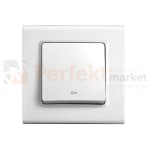 przycisk z symbolem dzwonek włącznik viko panasonic linnera biały prosty klasyczny minimalistyczny oświetlenie oświetlenie_led biała prosta klasyczna minimalizm minimalistyczna perfektmarket perfekt_market 90450005