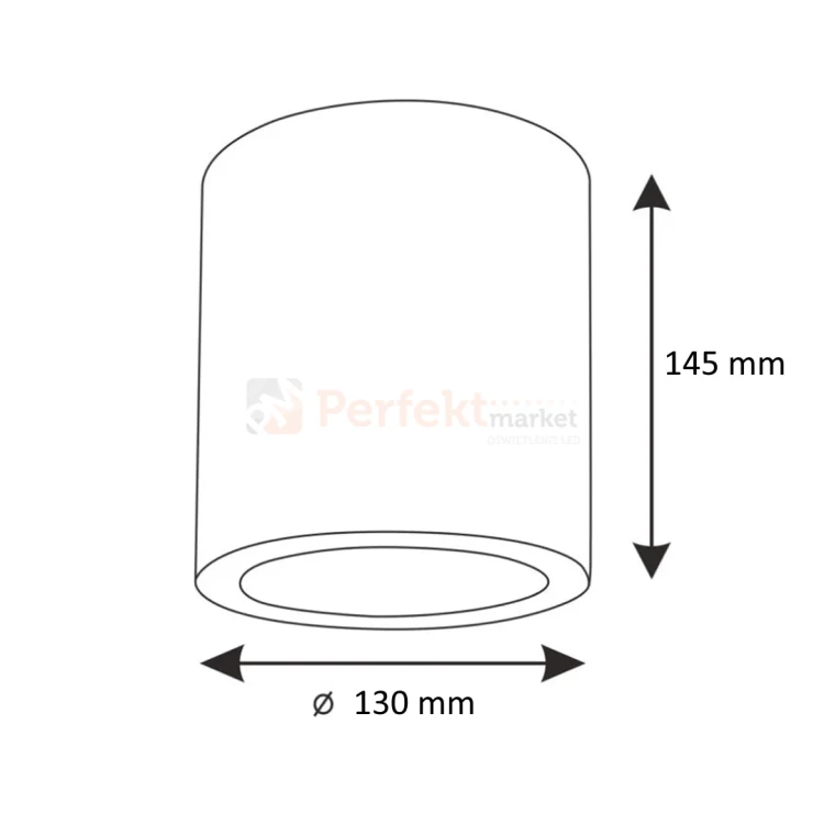 oprawa sufitowa jupiter 13s e27 downlight wymiary perfektmarket.webp