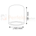 oprawa sufitowa jupiter 17s e27 downlight szary wymiary perfektmarket.webp