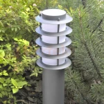 Lampa ogrodowa Serena 100 cm szara E27 tuba + rastry Polux 315137 1 perfektmarket.webp