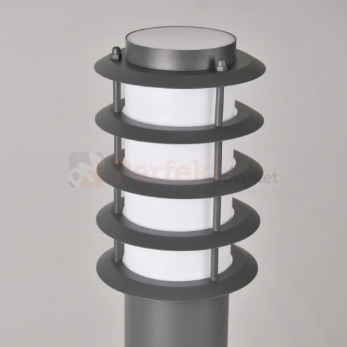 Lampa ogrodowa Serena 100 cm szara E27 tuba + rastry Polux 315137 2 perfektmarket.webp
