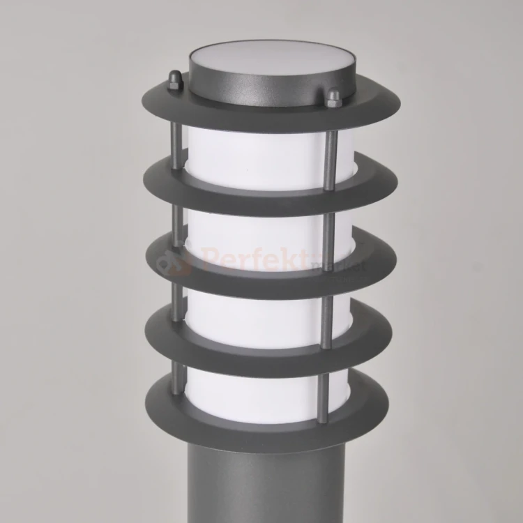 Lampa ogrodowa Serena 100 cm szara E27 tuba + rastry Polux 315137 2 perfektmarket.webp