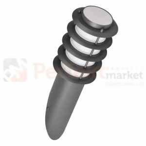 Kinkiet ogrodowy Serena 40 cm szary E27 tuba + rastry skośny Polux 315113