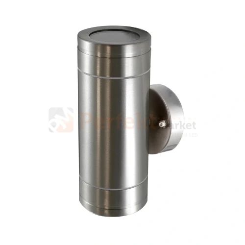 Oprawa elewacyjna kinkiet Olimp 2XGU10 góra dół srebrny perfektmarket olsztyn.webp