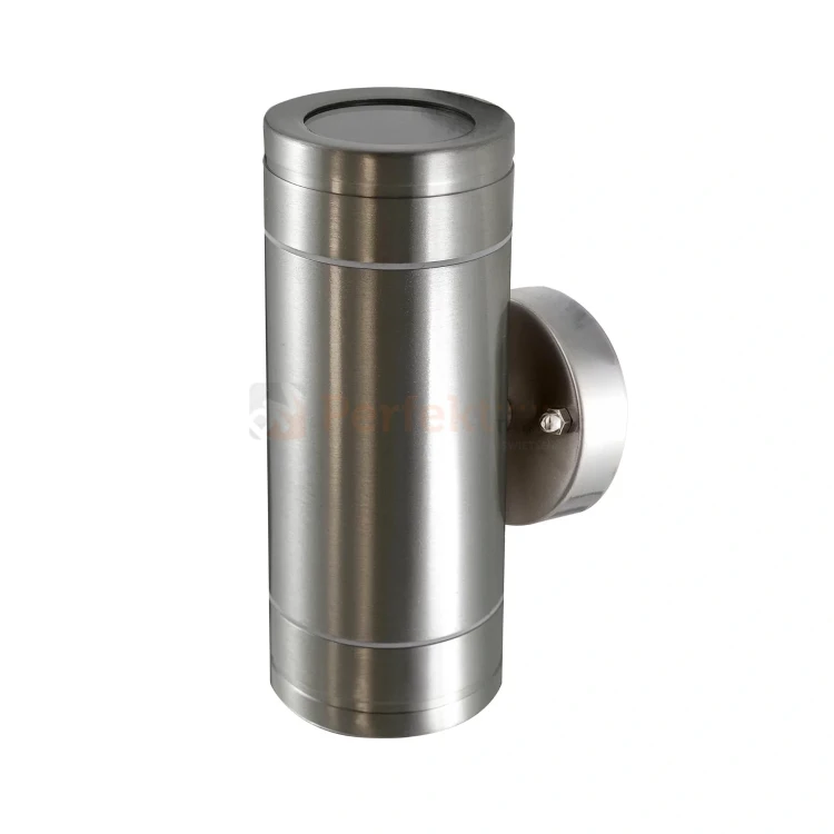 Oprawa elewacyjna kinkiet Olimp 2XGU10 góra dół srebrny perfektmarket olsztyn.webp