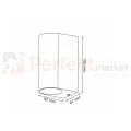 Oprawa elewacyjna kinkiet Boston 2XGU10 góra dół IP44 czarny 303356 GOLDLUX wymiar perfektmarket.webp