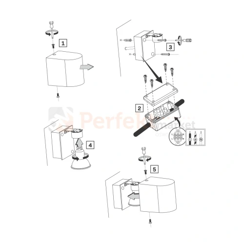 kinkiet zewnętrzny IP44 kierunek świecenia dół montaż perfektmarket.webp