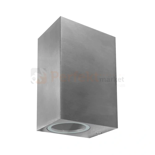 Oprawa elewacyjna kinkiet Boston 2XGU10 prostokątny góra dół IP44 srebrny 304582 1 perfektmarket.webp