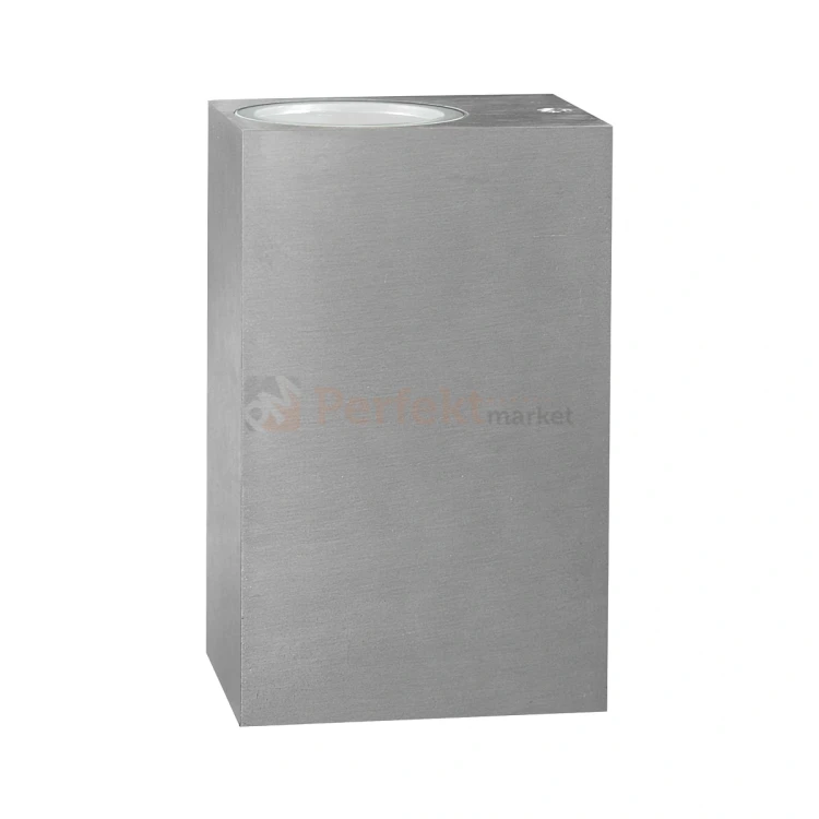 Oprawa elewacyjna kinkiet Boston 2XGU10 prostokątny góra dół IP44 srebrny 304582 2 perfektmarket.webp