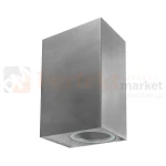 Oprawa elewacyjna kinkiet Boston 2XGU10 prostokątny góra dół IP44 srebrny 304582 perfektmarket.webp