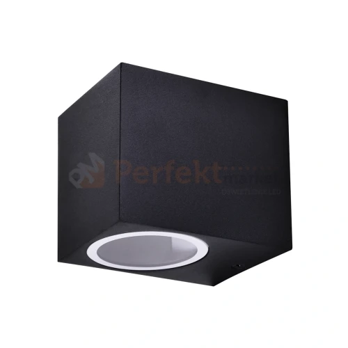 Oprawa elewacyjna kinkiet Boston 1XGU10 prostokątny dół IP44 czarny 303318 1 perfektmarket.webp