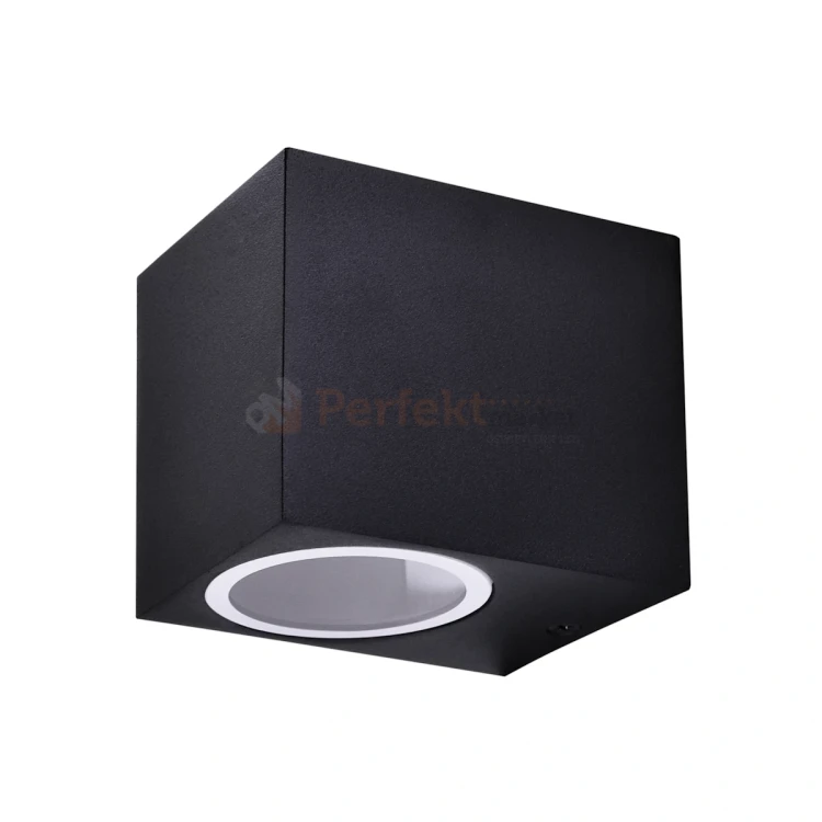 Oprawa elewacyjna kinkiet Boston 1XGU10 prostokątny dół IP44 czarny 303318 1 perfektmarket.webp