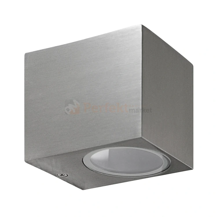 Oprawa elewacyjna kinkiet Boston 1XGU10 prostokątny dół IP44 srebrny 304568 perfektmarket.webp