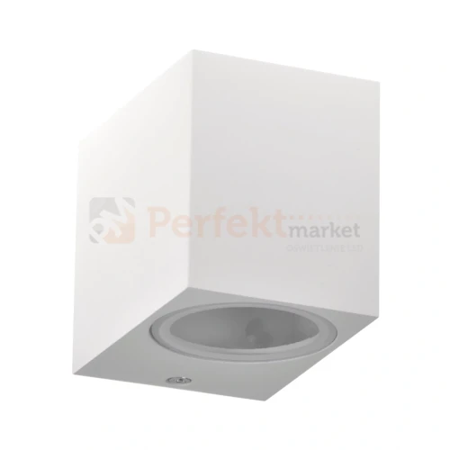 Oprawa elewacyjna kinkiet Boston 1XGU10 prostokątny dół IP44 biała 313379 perfektmarket.webp