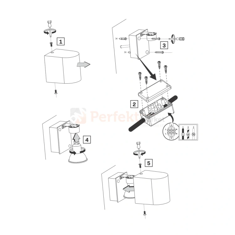 kinkiet zewnętrzny IP44 kierunek świecenia dół montaż perfektmarket.webp