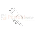 Kinkiet ogrodowy skośny New York grafit E27 IP44 Polux 307316 wymiar perfektmarket.webp