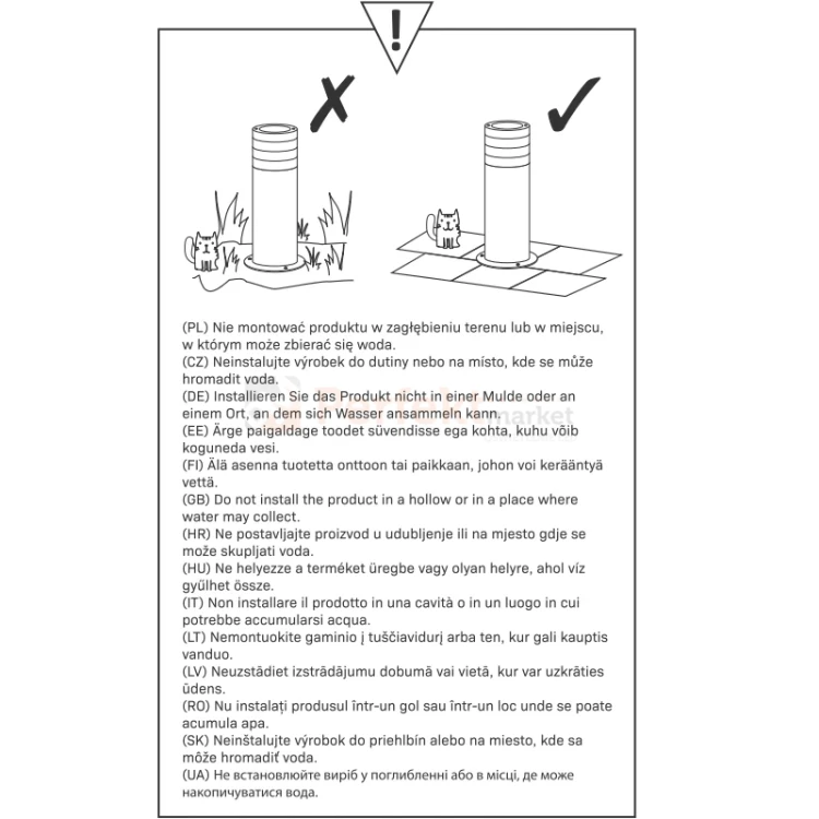 Lampa ogrodowa stojąca Livia 100 cm inox srebrna IP44 E27 Polux 200495 3 perfektmarket.webp