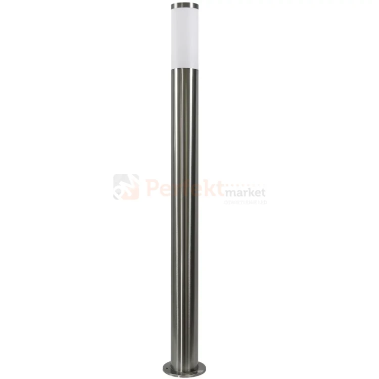 Lampa ogrodowa stojąca Livia 100 cm inox srebrna IP44 E27 Polux 200495 perfektmarket.webp