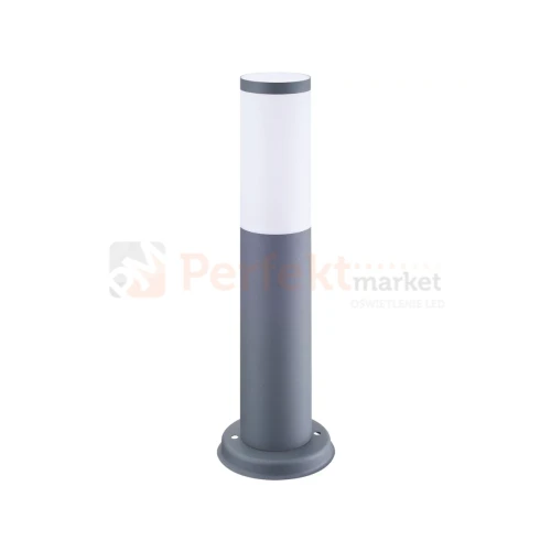 Lampa ogrodowa stojąca Oslo 45 cm szara E27 Polux 300942 perfektmarket.webp