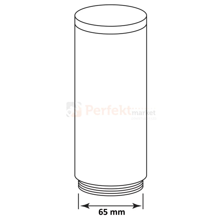 klosz do lamp OSLO GOLDLux szary pierścień mleczny 3 perfektmarket.webp