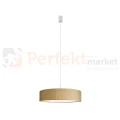 lampa wisząca TURDA klosz tkaninowy złoty E27 Nowodvorski 8950 perfektmarket.webp