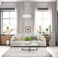 lampa wisząca TURDA klosz tkaninowy kremowy E27 Nowodvorski 8945 aranż perfektmarket.webp