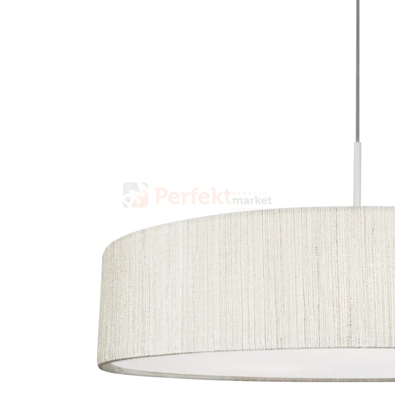 lampa wisząca TURDA klosz tkaninowy kremowy E27 Nowodvorski 8945 wymiar perfektmarket.webp