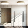 Lampa sufitowa plafon TURDA 8802 78cm klosz tkaninowy złoty  Nowodvorski aranż perfektmarket.webp