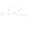 Lampa sufitowa plafon TURDA 8952 50cm klosz tkaninowy kremowy Nowodvorski wymiary perfektmarket.webp