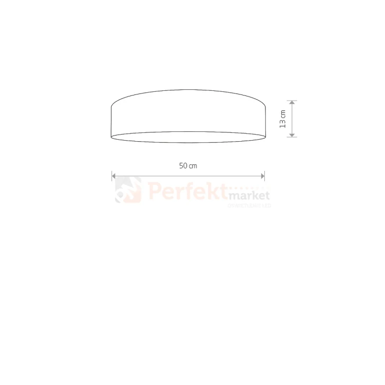 Lampa sufitowa plafon TURDA 8952 50cm klosz tkaninowy kremowy Nowodvorski wymiary perfektmarket.webp