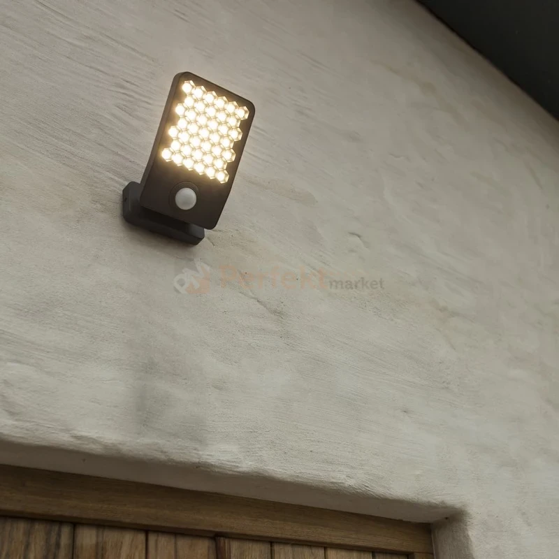 Oprawa lampa zewnętrzna ścienna ATLANTIS ciemno szara 3000K 7801607118 z czujnikiem ruchu regulacja perfektmarket.webp