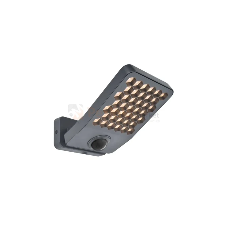 Oprawa lampa zewnętrzna ścienna ATLANTIS ciemno szara 3000K 7801607118 z czujnikiem ruchu perfektmarket.webp