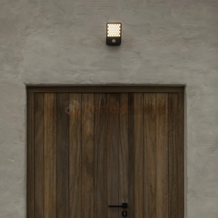 Oprawa lampa zewnętrzna ścienna ATLANTIS ciemno szara 3000K 7801607118 z czujnikiem ruchu 3 perfektmarket.webp